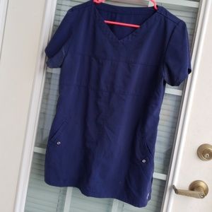 Donated Grey's Anatomy Signature Scrub Top _ Navy
